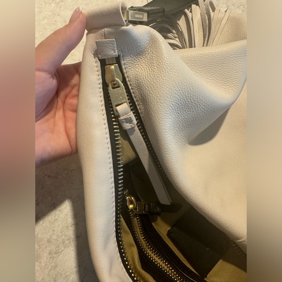 AllSaints Fringe Hobo Bag Purse - Picture 7 of 8